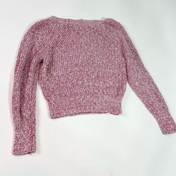 Free People Pullover Sweater Women's Medium Linen Blend Crew Neck Raglan Sleeve - Picture 8 of 10